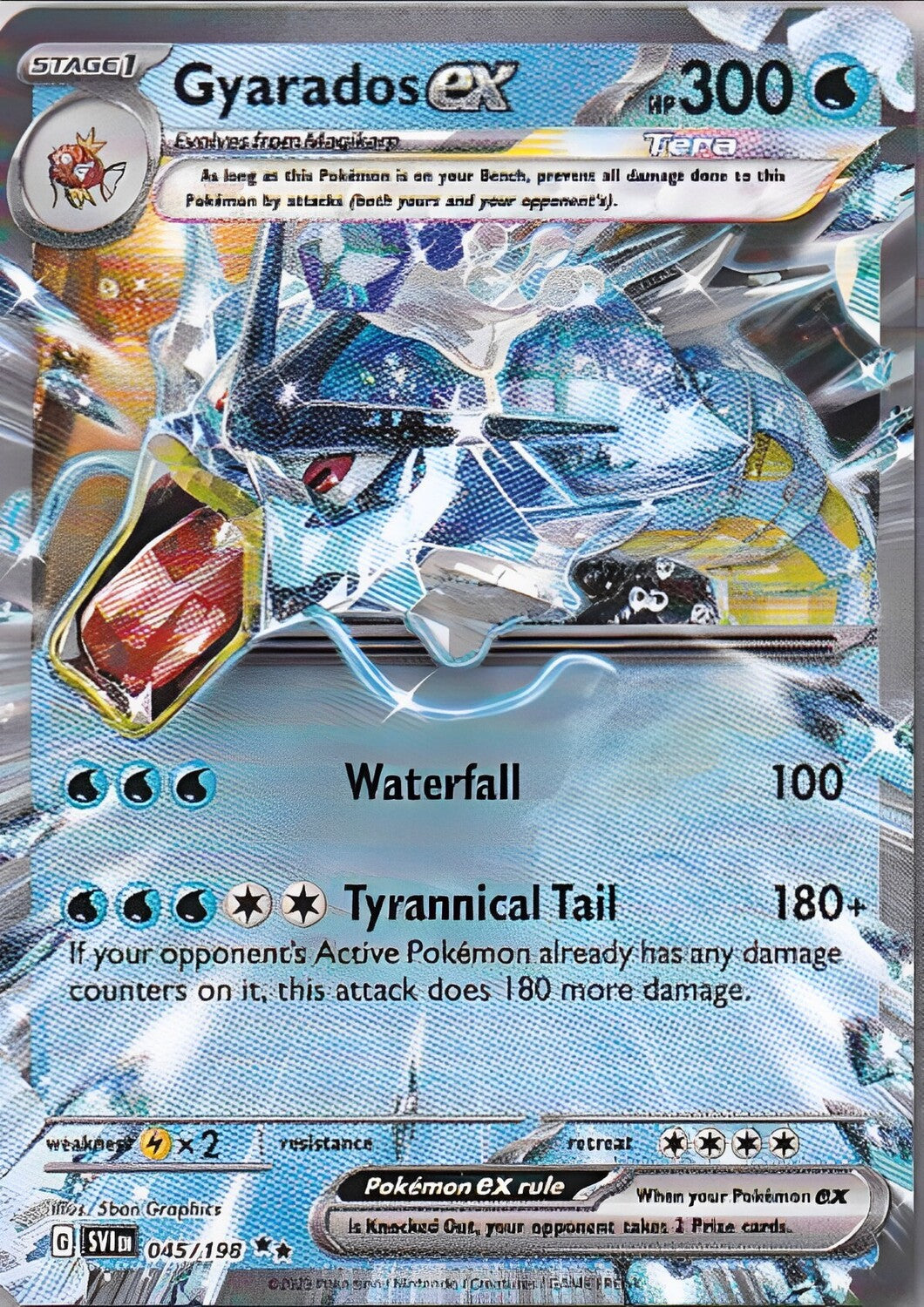 Scarlet & Violet Base Set 045/198 Gyarados ex