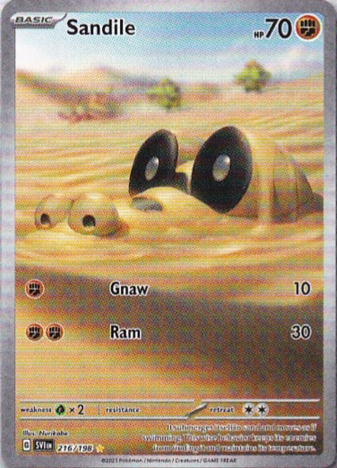 Scarlet & Violet Base Set 216/198 Sandile