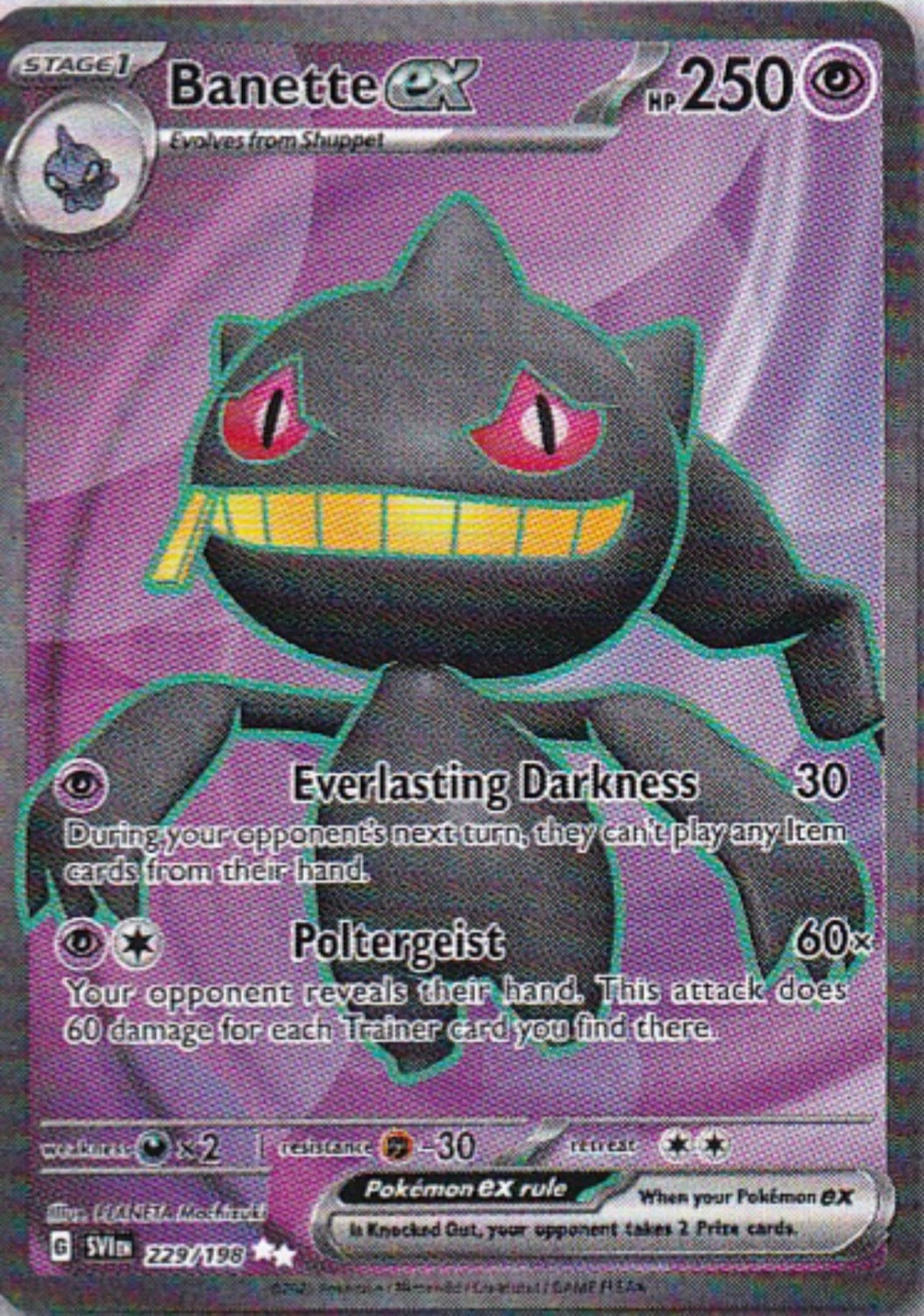 Scarlet & Violet Base Set 229/198 Banette ex