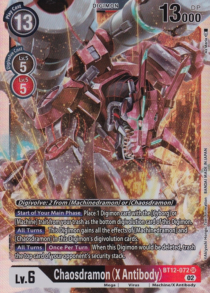 Across Time BT12-072 Chaosdramon (X Antibody)