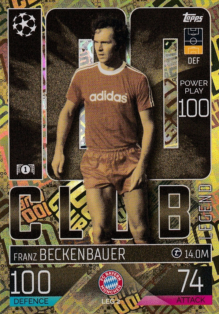 Match Attax Extra 23 100 Club FRANZ BECKENBAUER