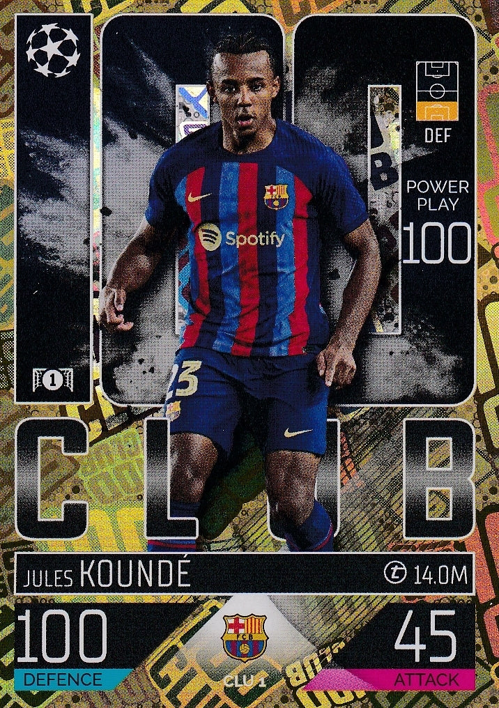 Match Attax Extra 23 100 Club JULES KOUNDE