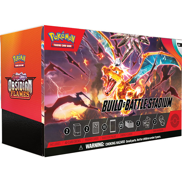 Pokémon TCG: Scarlet & Violet 3 Obsidian Flames Build and Battle Stadium