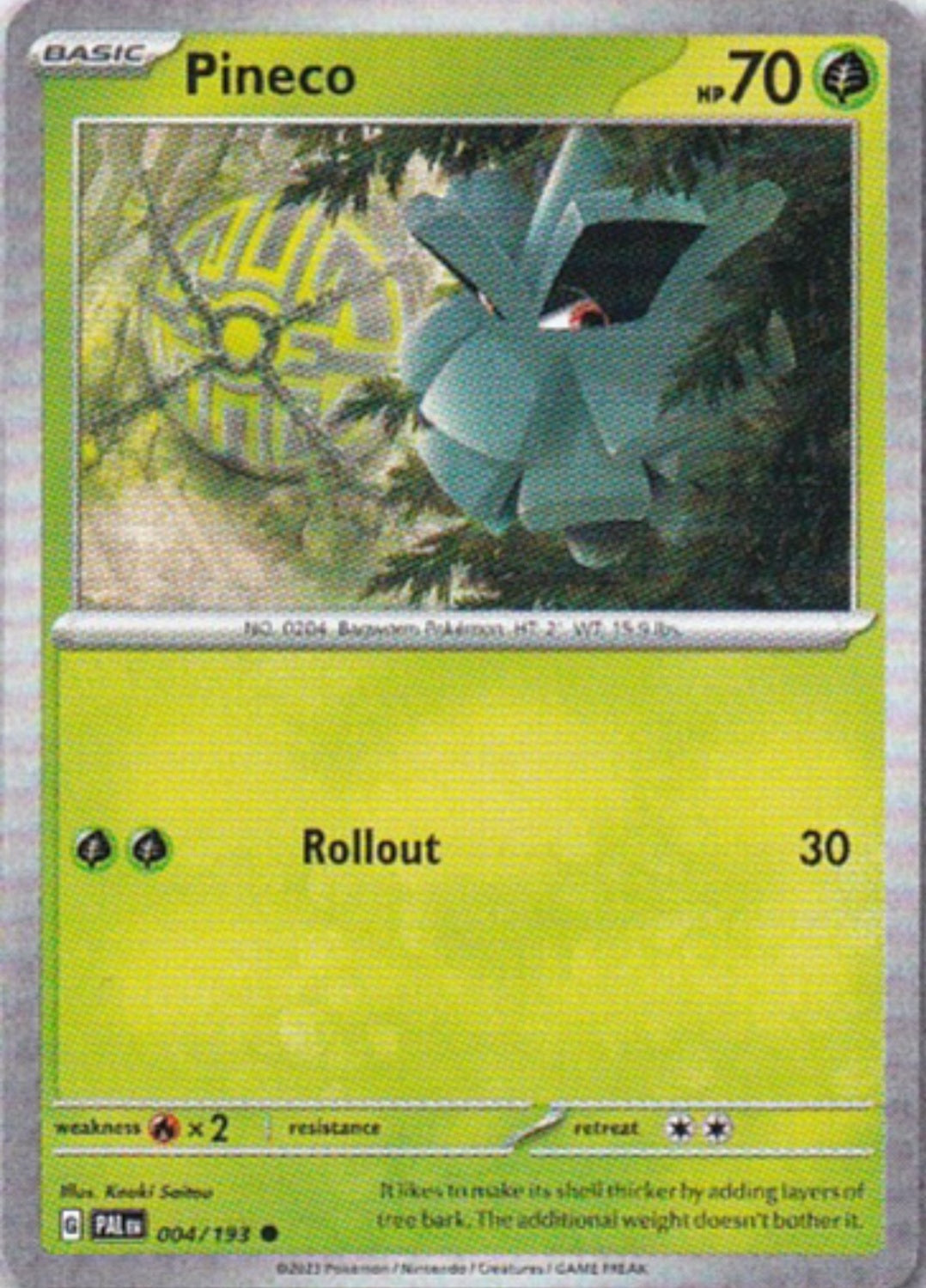 Scarlet & Violet Paldea Evolved 004/193 Pineco