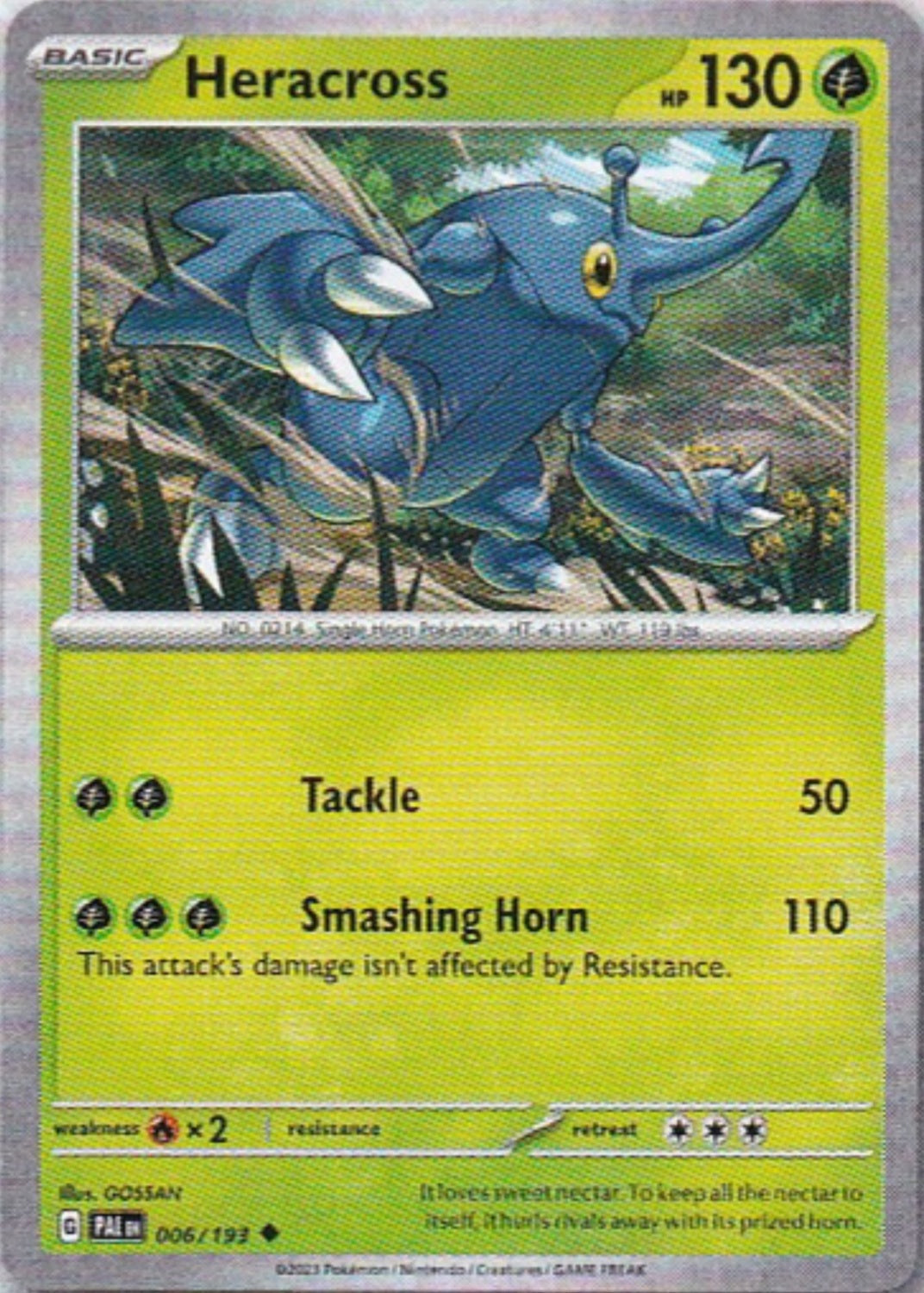 Scarlet & Violet Paldea Evolved 006/193 Heracross