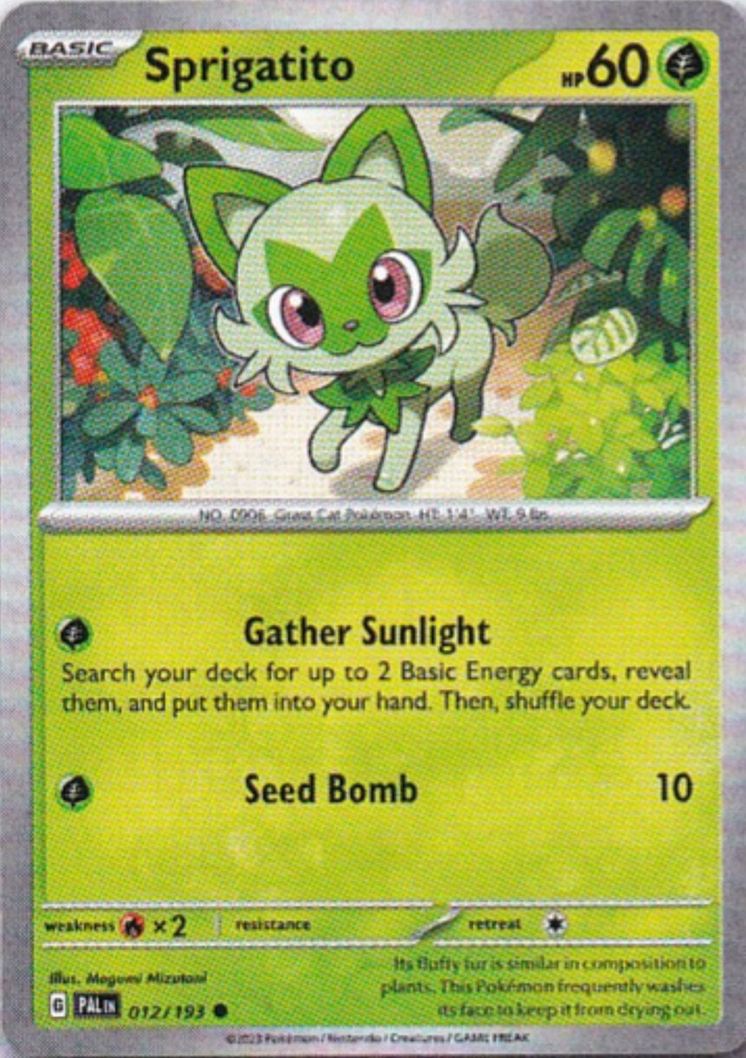 Scarlet & Violet Paldea Evolved 012/193 Sprigatito