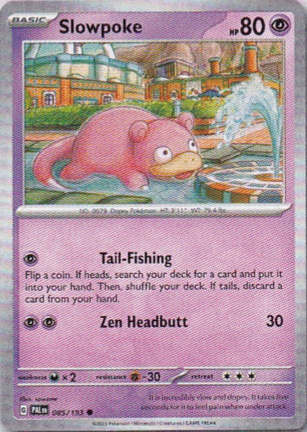 Scarlet & Violet Paldea Evolved 085/193 Slowpoke