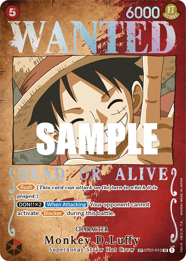 ST01-012 | SP CARD | CHARACTER Monkey.D.Luffy