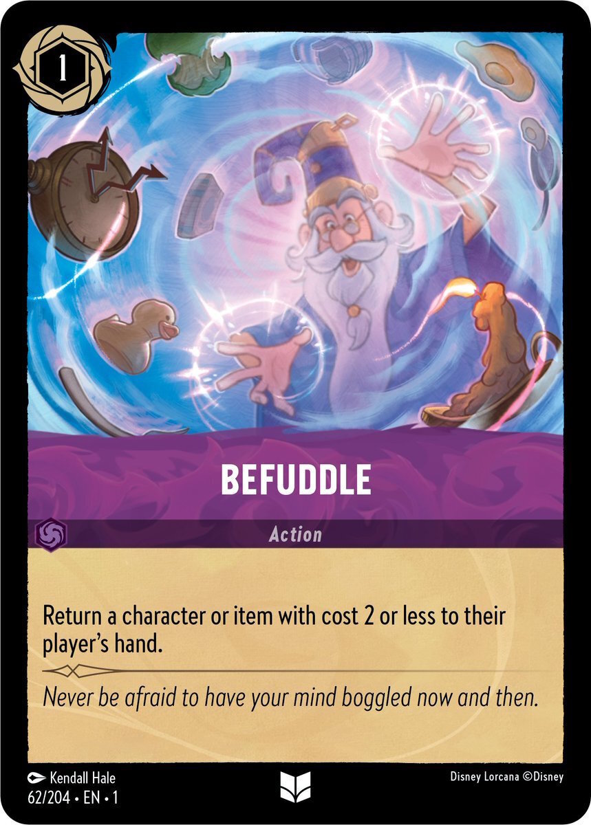 Disney Lorcana The First Chapter 062/204 BEFUDDLE Foil