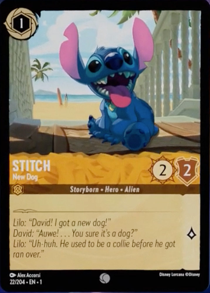 Disney Lorcana The First Chapter 022/204 STITCH New Dog Foil