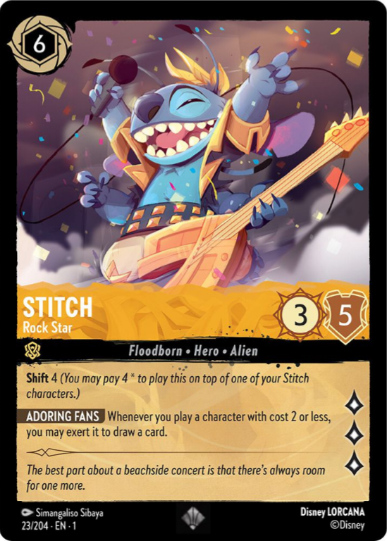 Disney Lorcana The First Chapter 023/204 STITCH Rock Star