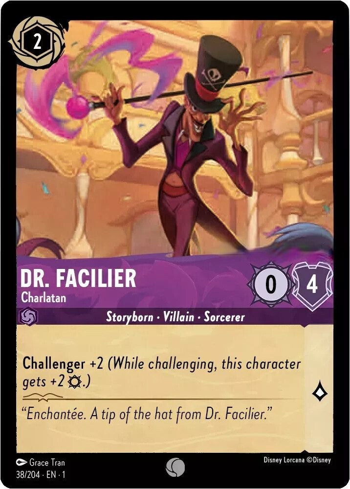 Disney Lorcana The First Chapter 038/204 DR. FACILER Charlatan Foil