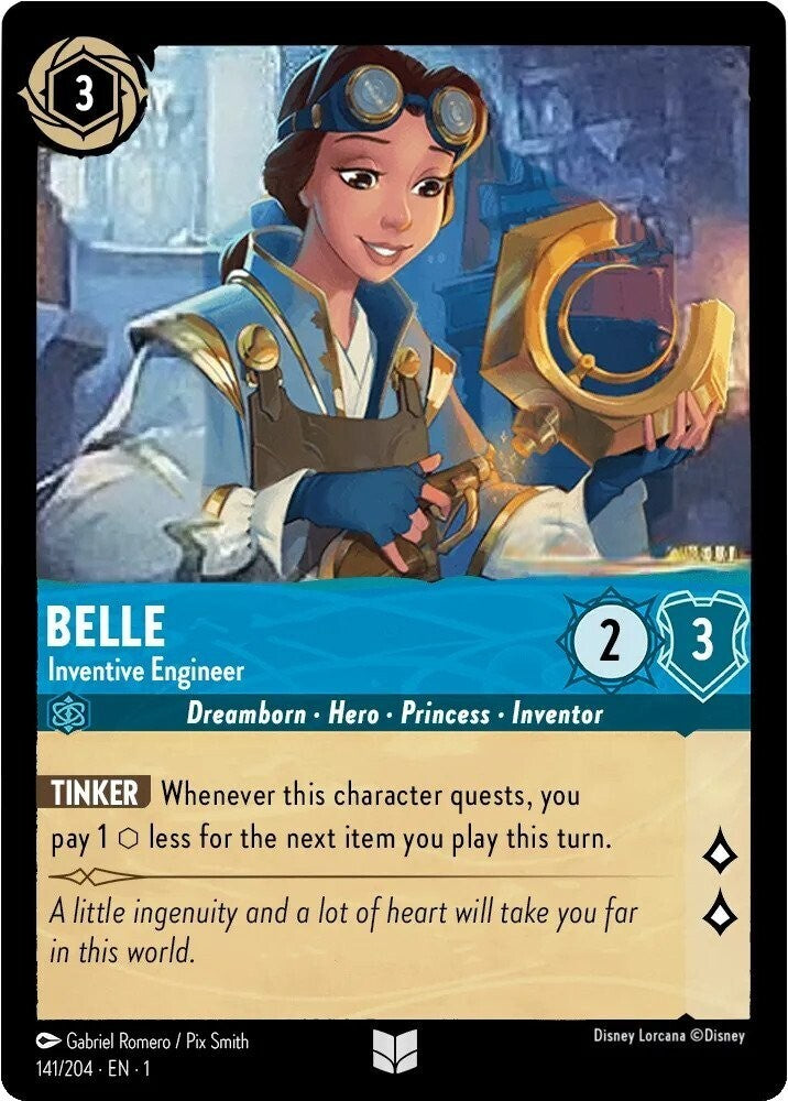 Disney Lorcana The First Chapter 141/204 BELLE Inventive Engineer