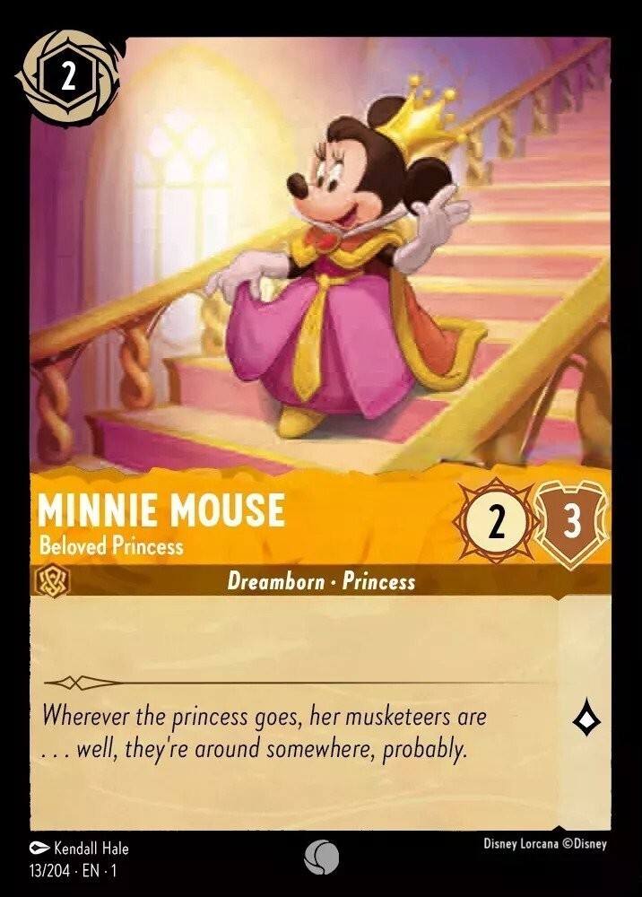 Disney Lorcana The First Chapter 013/204 MINNIE MOUSE Beloved Princess Foil