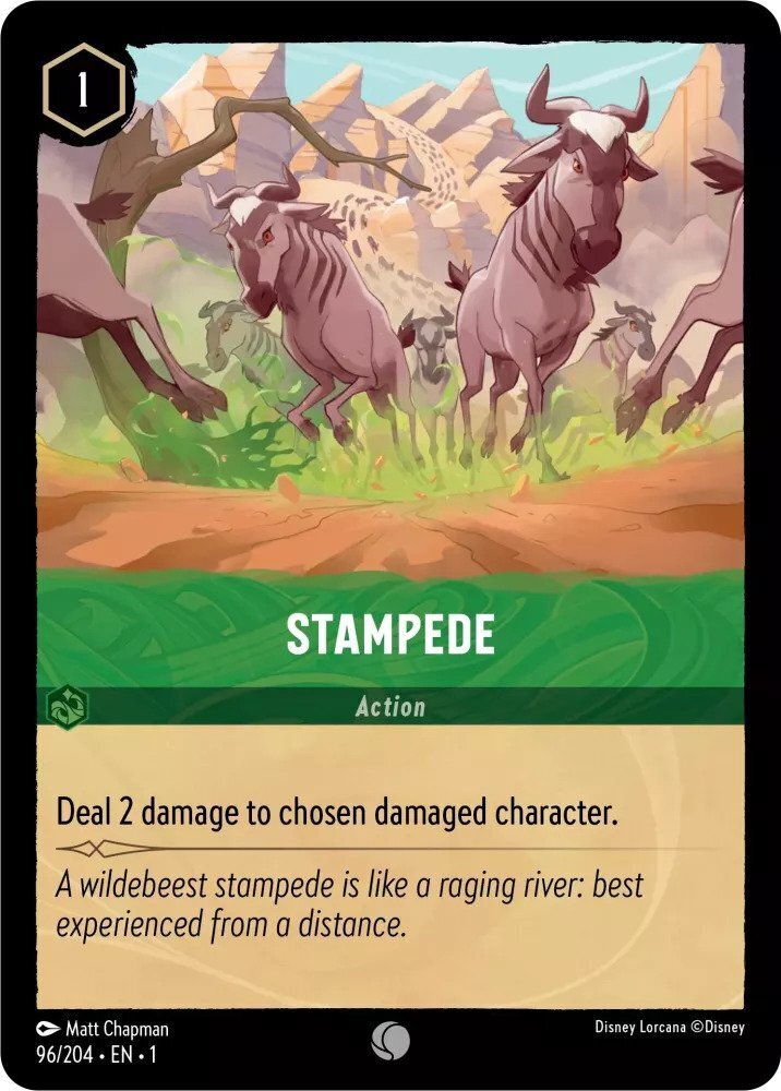 Disney Lorcana The First Chapter 096/204 STAMPEDE Foil