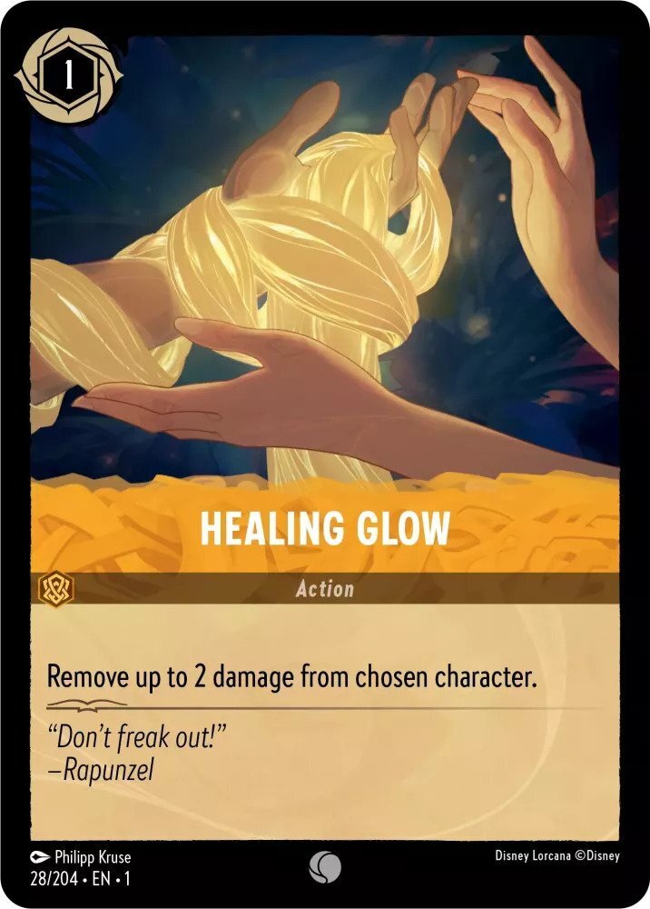 Disney Lorcana The First Chapter 028/204 HEALING GLOW Foil