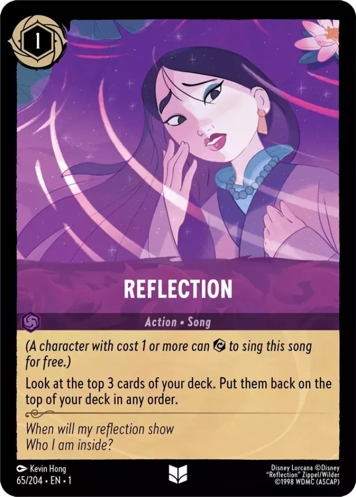 Disney Lorcana The First Chapter 065/204 REFLECTION Foil