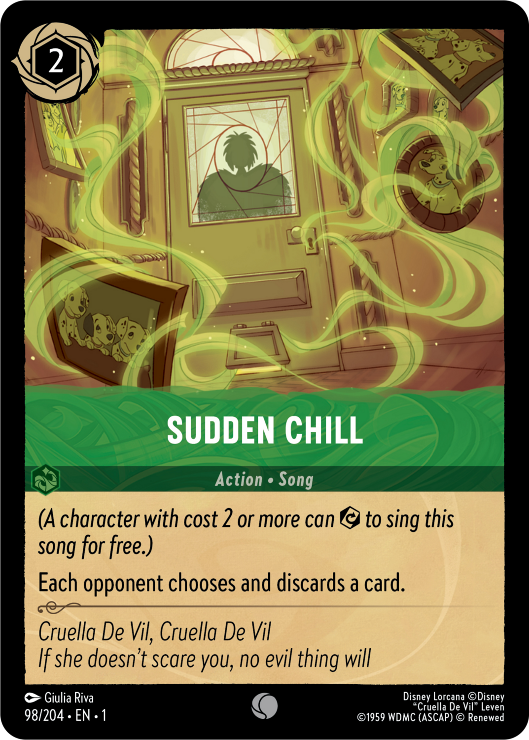 Disney Lorcana The First Chapter 098/204 SUDDEN CHILL Foil