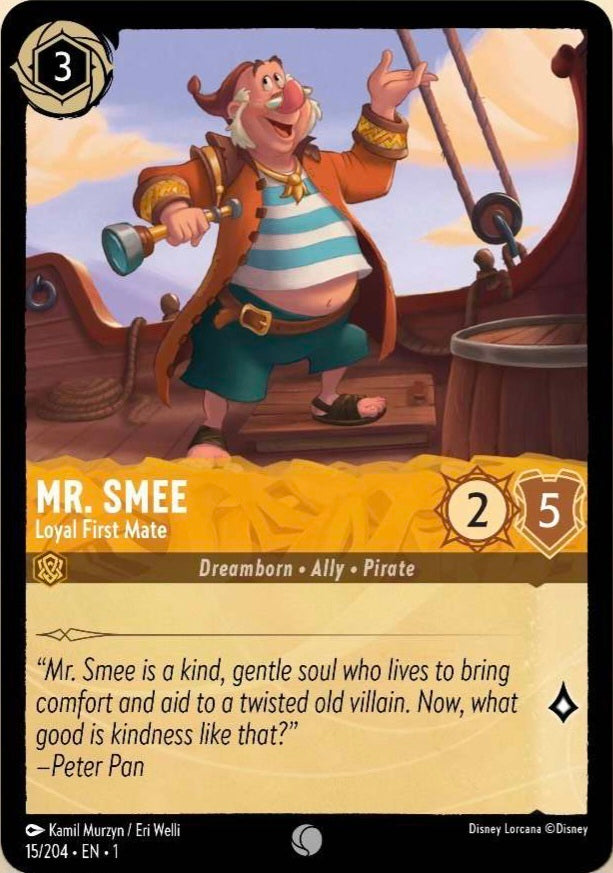 Disney Lorcana The First Chapter 015/204 MR. SMEE Loyal First Mate