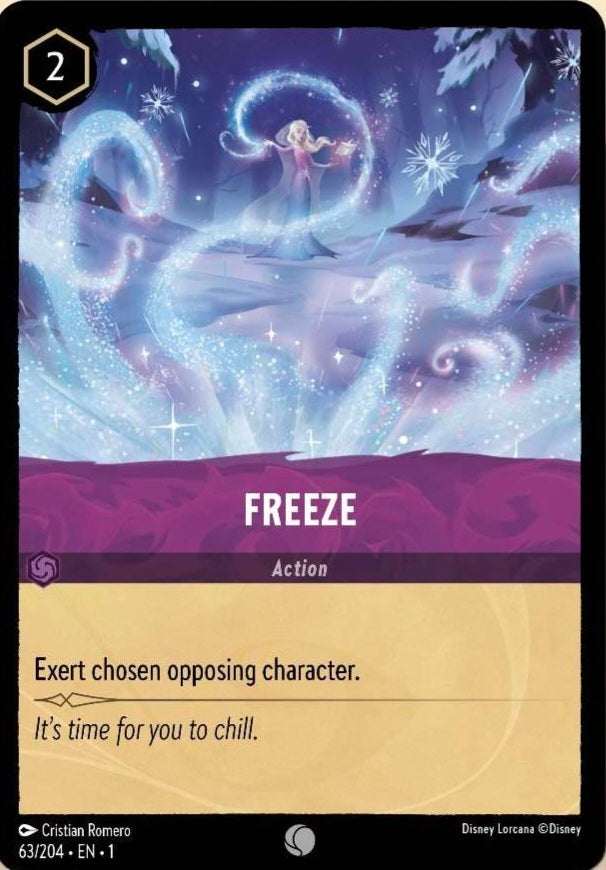 Disney Lorcana The First Chapter 063/204 FREEZE Foil