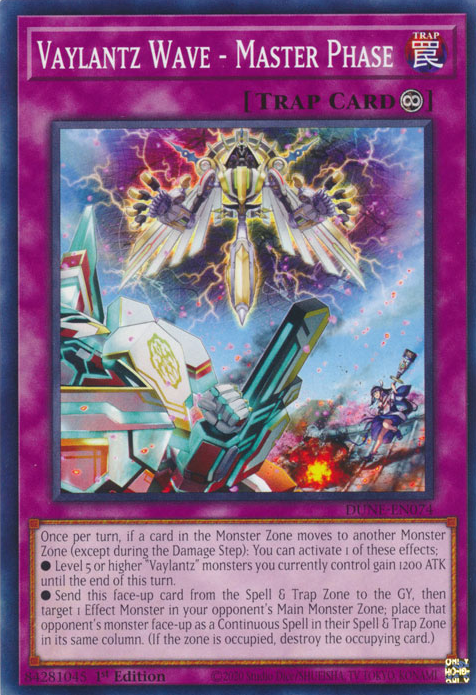 Duelist Nexus DUNE-EN074 Vaylantz Wave - Master Phase