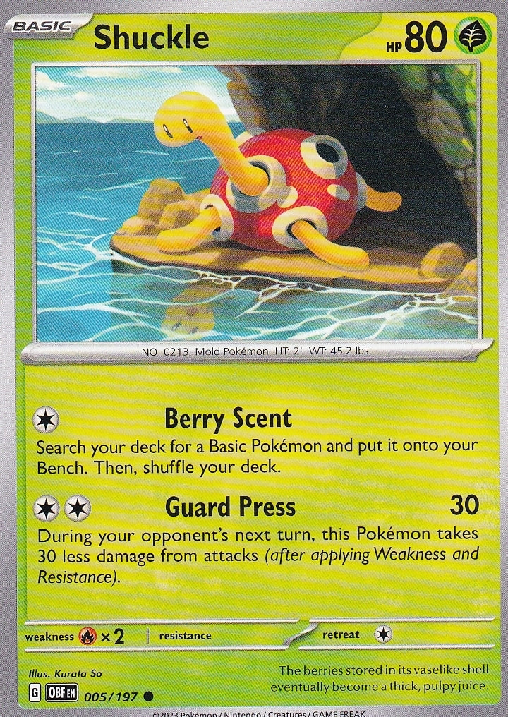 Scarlet & Violet Obsidian Flames 005/197 Shuckle