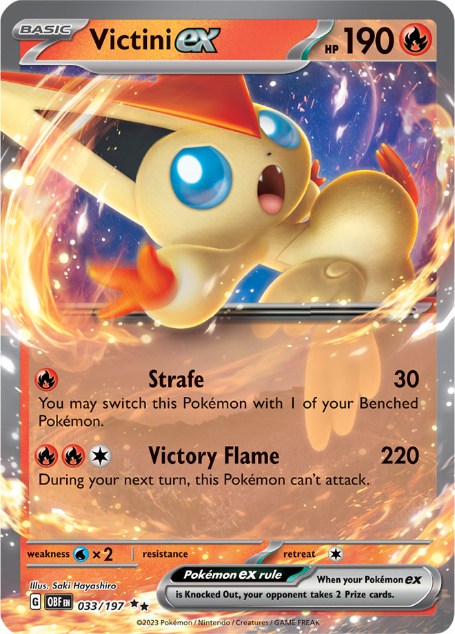 Scarlet & Violet Obsidian Flames 033/197 Victini ex