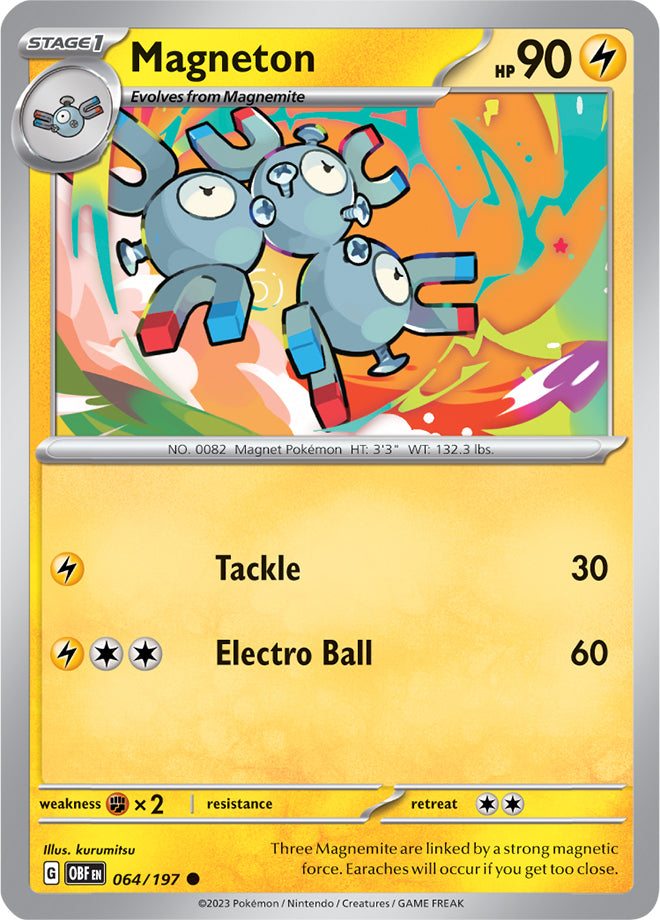 Scarlet & Violet Obsidian Flames 064/197 Magneton