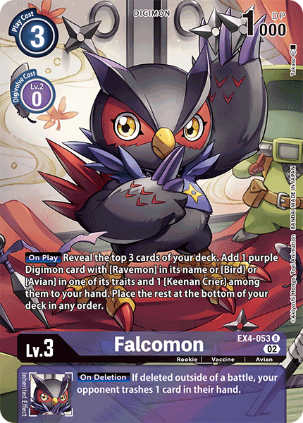 Alternative Being Booster EX04-053 Falcomon Alternative Art