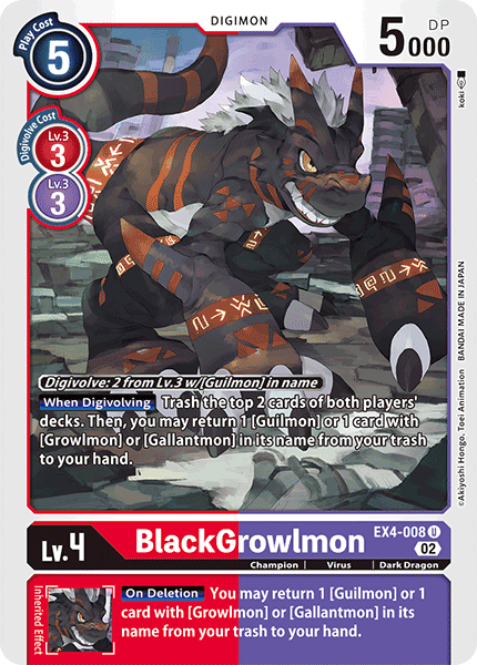 Alternative Being Booster EX04-008 BlackGrowlmon