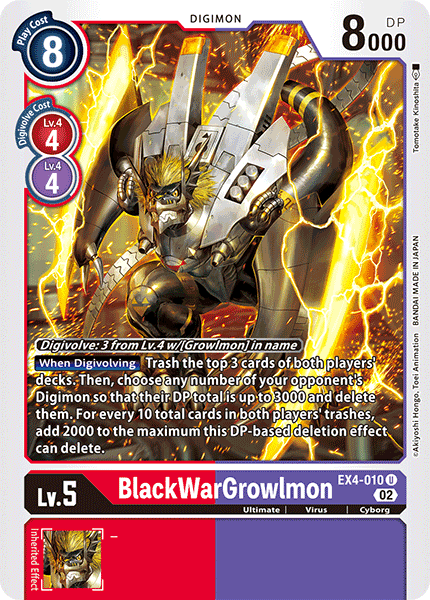 Alternative Being Booster EX04-010 BlackWarGrowlmon