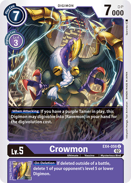 Alternative Being Booster EX04-056 Crowmon