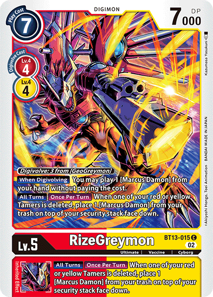 Versus Royal Knights BT13-015 RizeGreymon