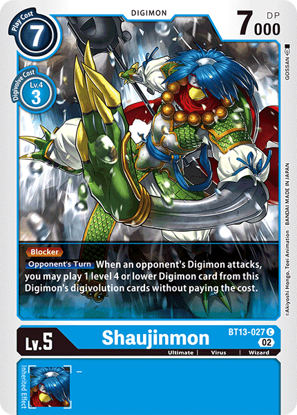 Versus Royal Knights BT13-027 Shaujinmon