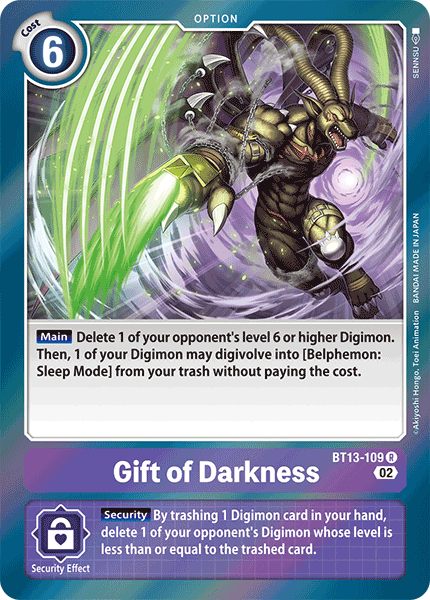 Versus Royal Knights BT13-109 Gift of Darkness