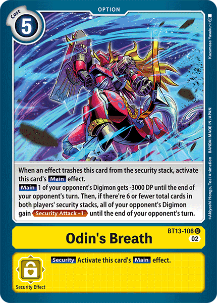 Versus Royal Knights BT13-106 Odin's Breath