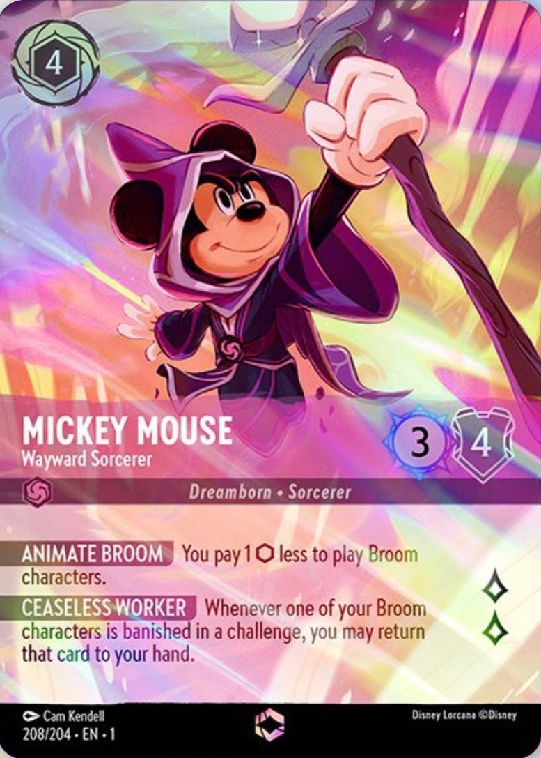 Disney Lorcana The First Chapter 208/204 MICKEY MOUSE Wayward Sorcerer