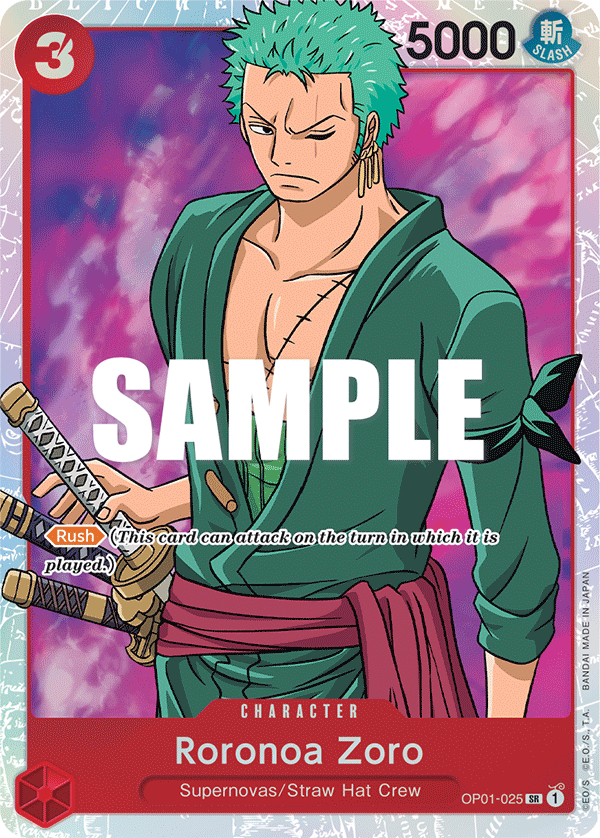 OP01-025 | SR | CHARACTER Roronoa Zoro