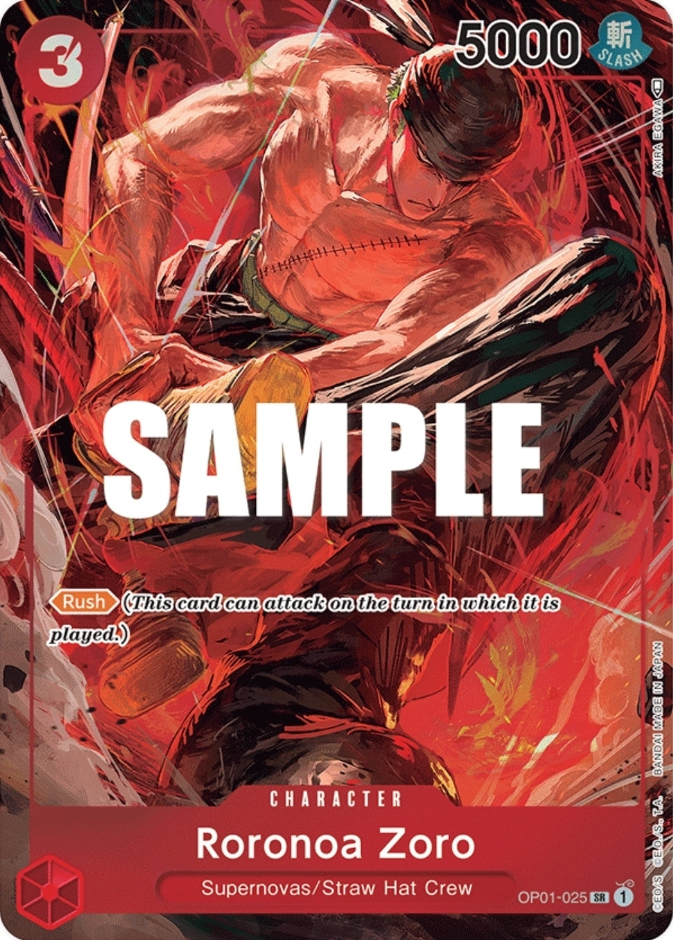 OP01-025 | SR | CHARACTER Roronoa Zoro Alternate art