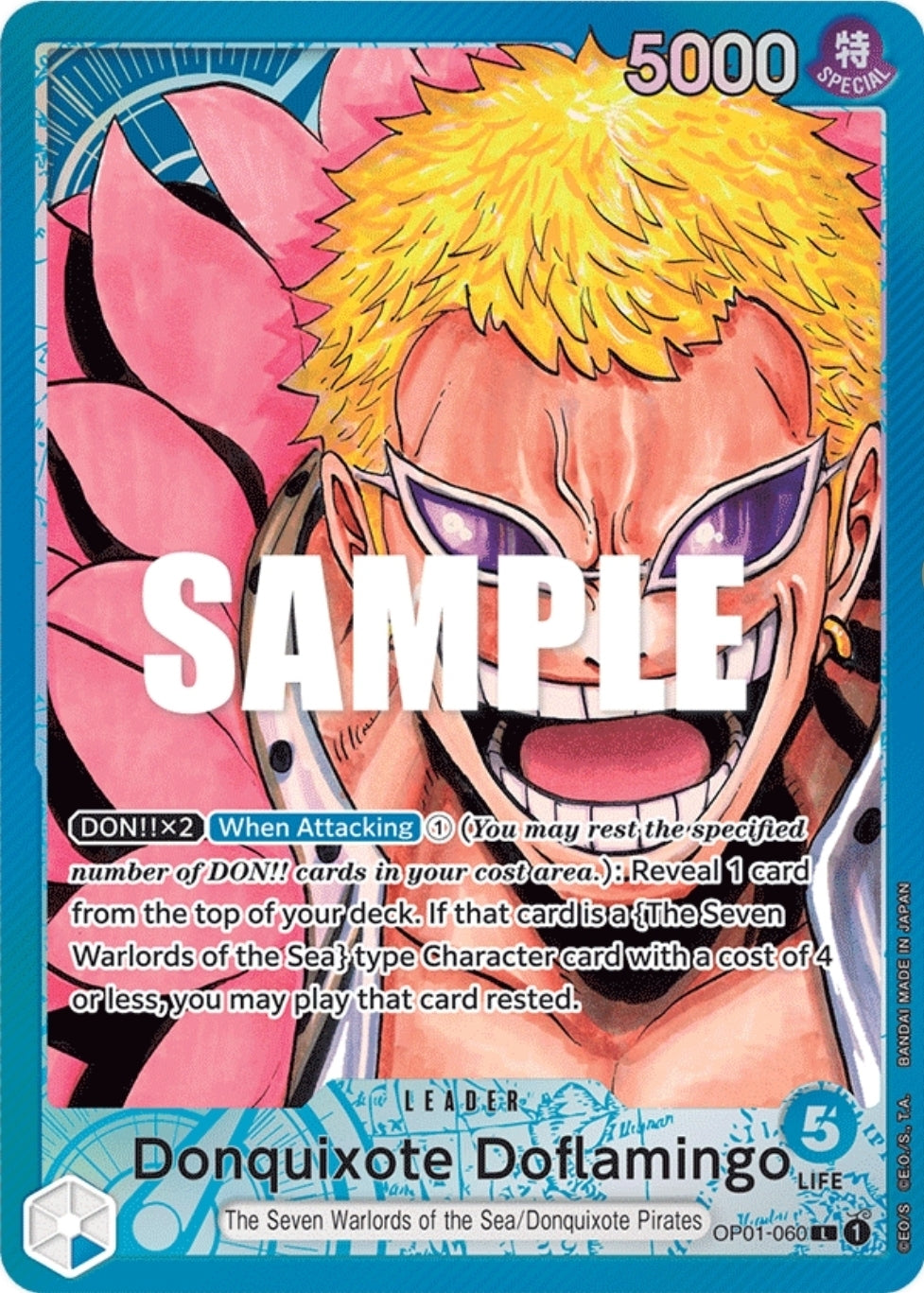 OP01-060 | L | LEADER Donquixote Doflamingo Alternate art