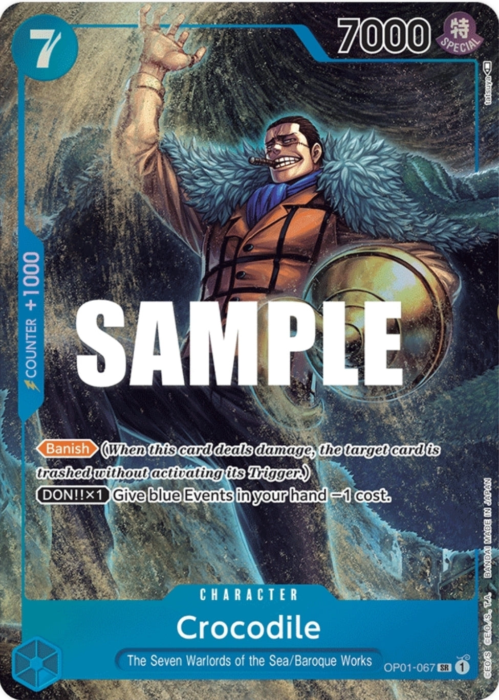 OP01-067 | SR | CHARACTER Crocodile Alternate art