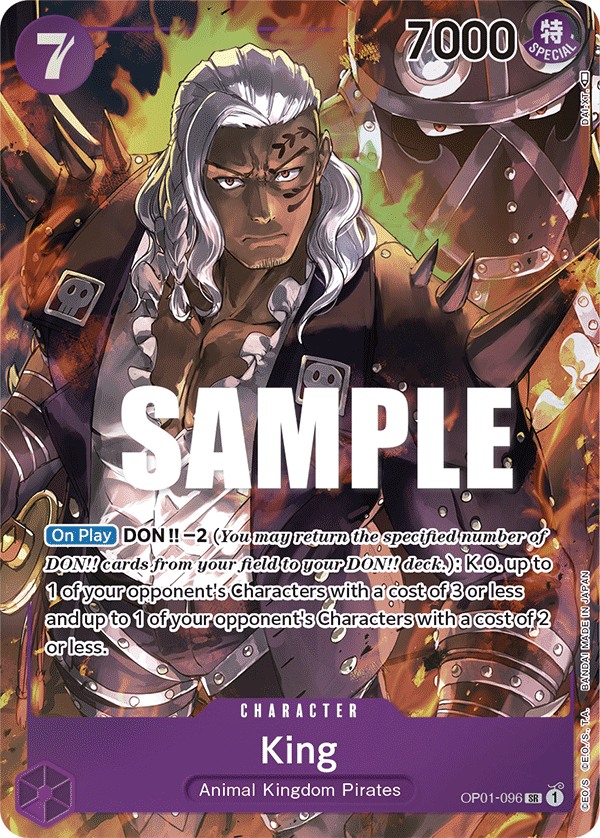 OP01-096 | SR | CHARACTER King Alternate art