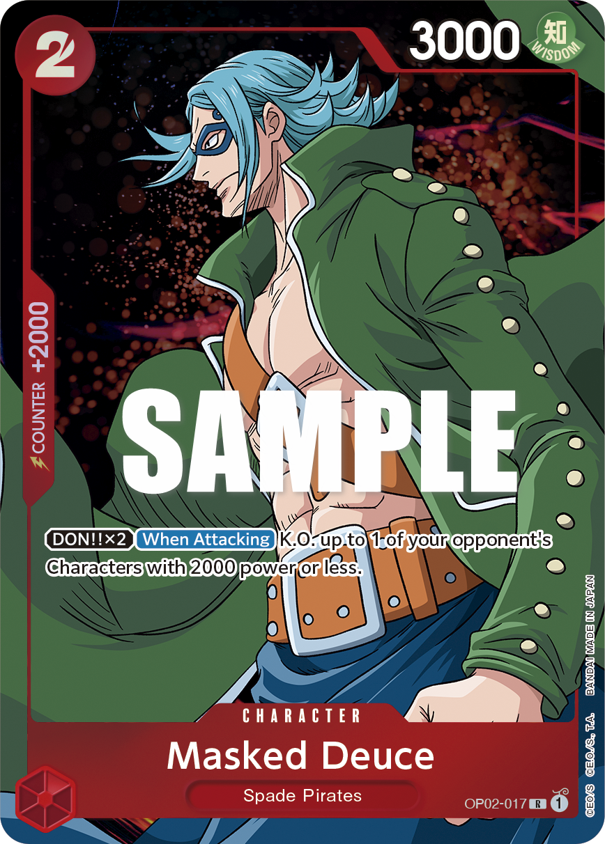 OP02-017 | R | CHARACTER Masked Deuce Alternate art