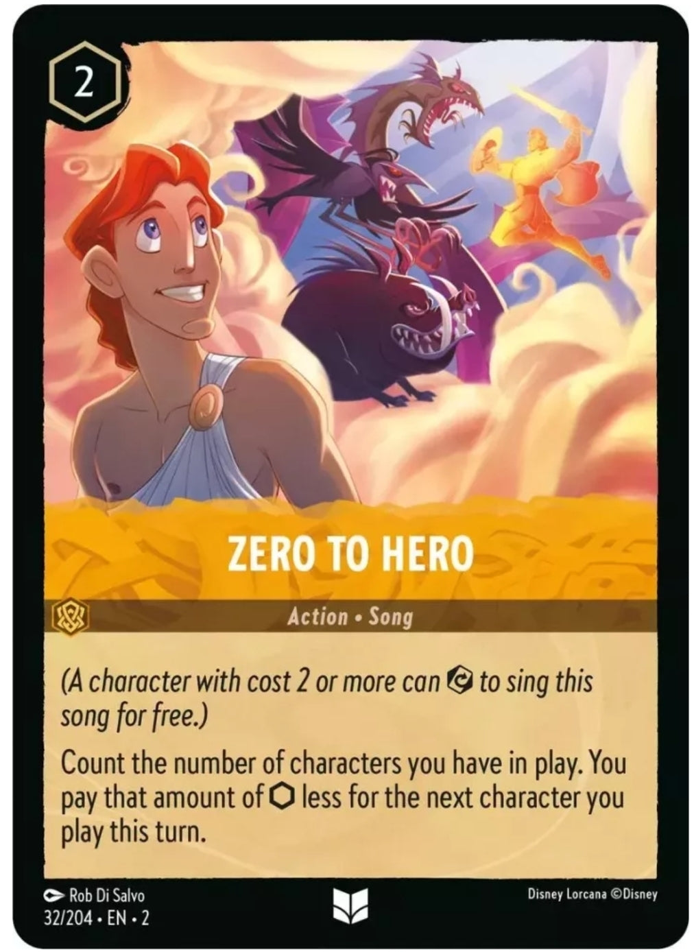 Disney Lorcana Rise Of The Floodborn 032/204 ZERO TO HERO