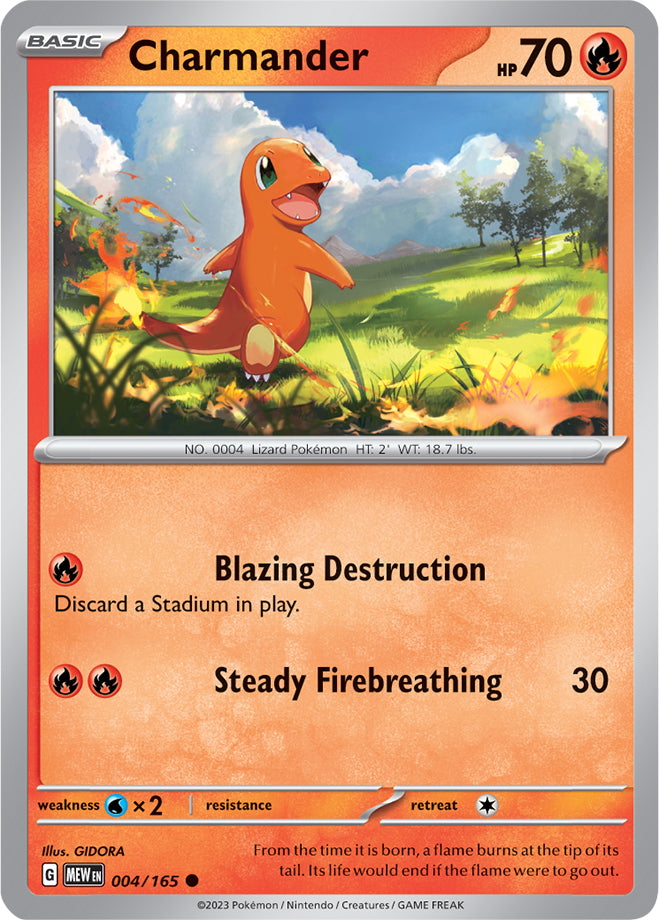 Scarlet & Violet-151 004/165 Charmander Reverse Holo