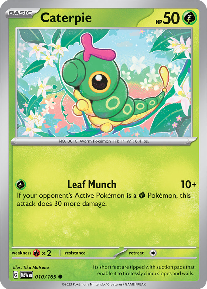 Scarlet & Violet-151 010/165 Caterpie Reverse Holo