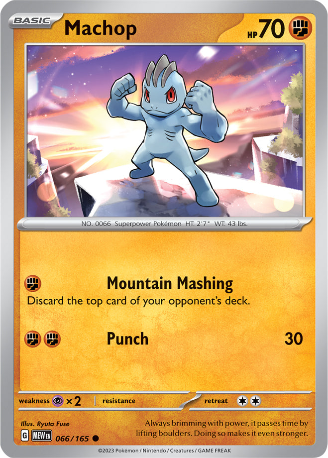 Scarlet & Violet-151 066/165 Machop Reverse Holo