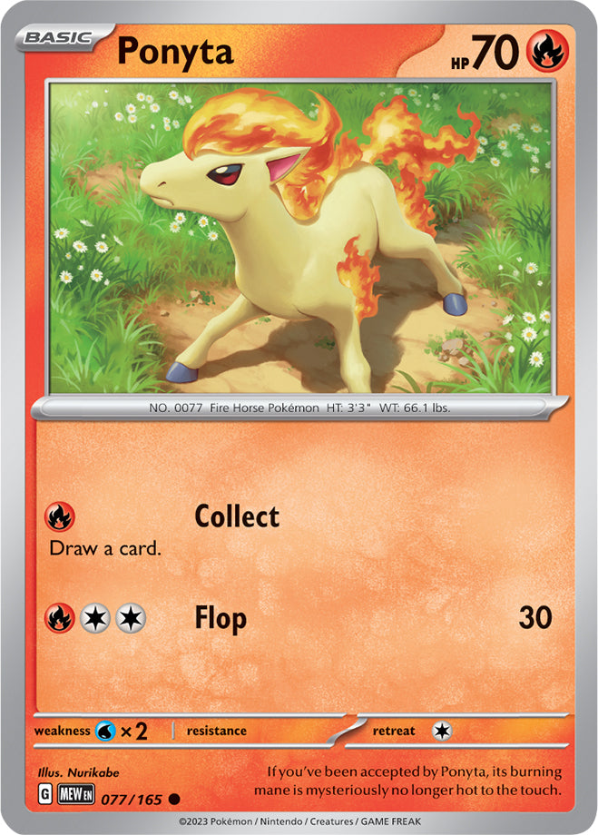 Scarlet & Violet-151 077/165 Ponyta Reverse Holo