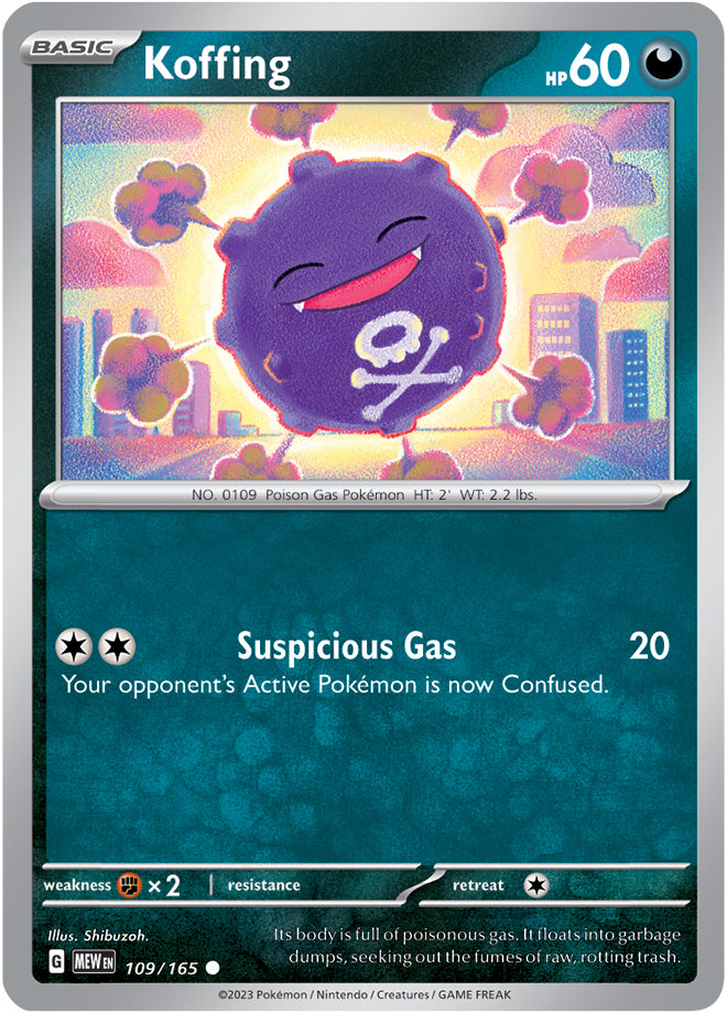 Scarlet & Violet-151 109/165 Koffing Reverse Holo