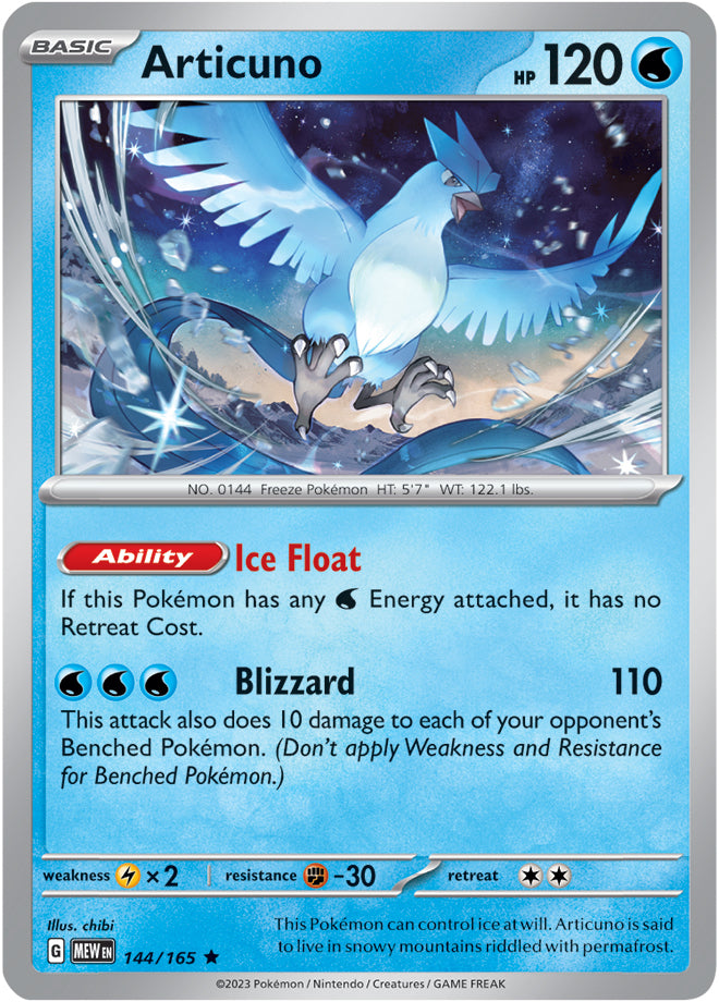 Scarlet & Violet-151 144/165 Articuno Holo